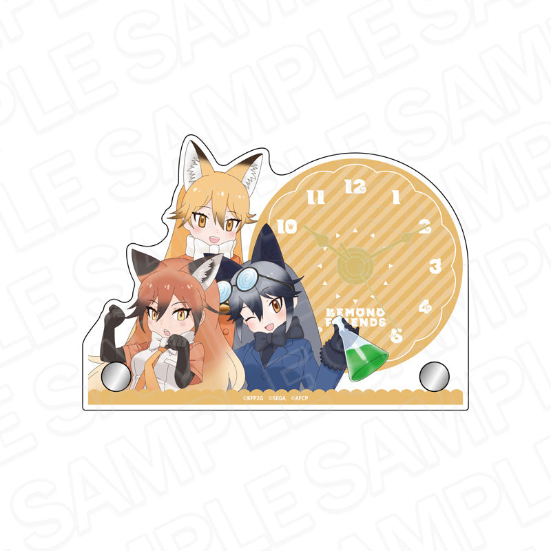 けものフレンズ3 ミニアクリルクロック キタキツネ&ギンギツネ&アカギツネ【予約商品】
