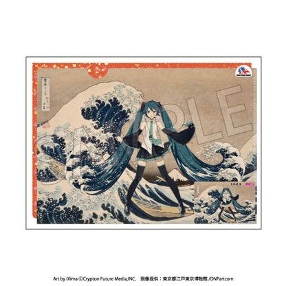 葛飾北斎×初音ミク A4クリアファイル2枚+カード1枚セット【予約商品】