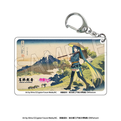 【Box/8】葛飾北斎×初音ミク クリアアクリルキーホルダー【予約商品】