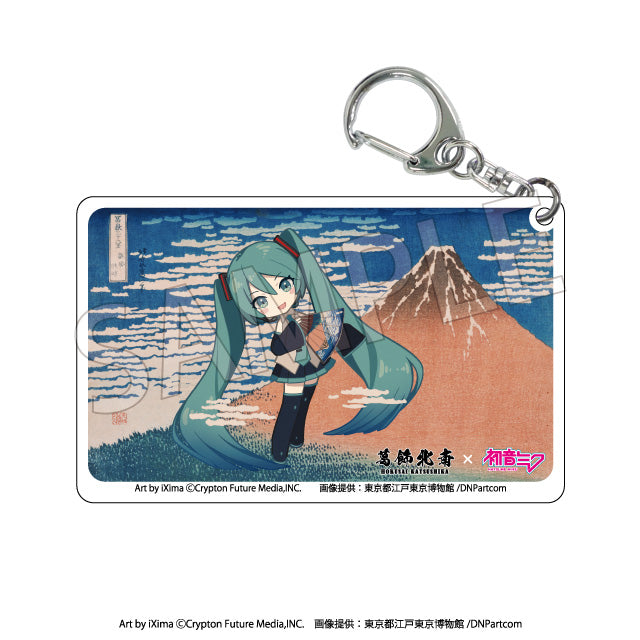 Box/8】葛飾北斎×初音ミク クリアアクリルキーホルダー【予約商品