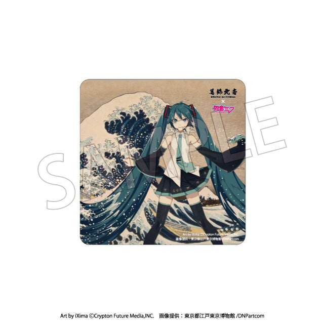 葛飾北斎×初音ミク カーマグネット 冨嶽三十六景 神奈川沖浪裏【予約