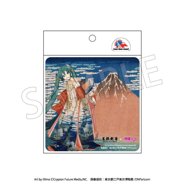 葛飾北斎×初音ミク カーマグネット 冨嶽三十六景 凱風快晴【予約商品