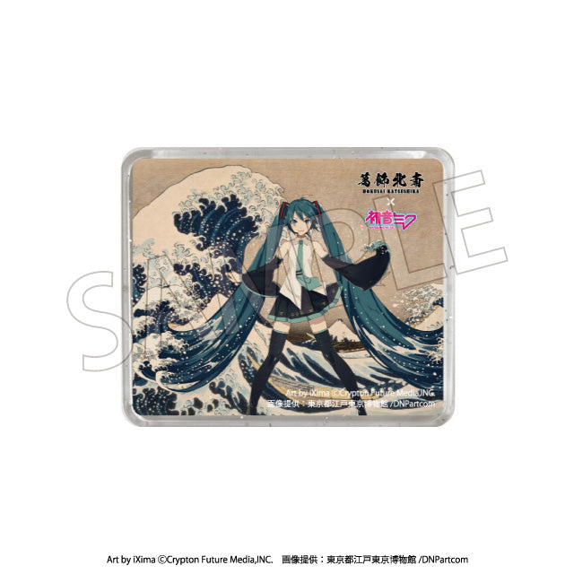葛飾北斎×初音ミク 立体マグネット 冨嶽三十六景 神奈川沖浪裏【予約商品】