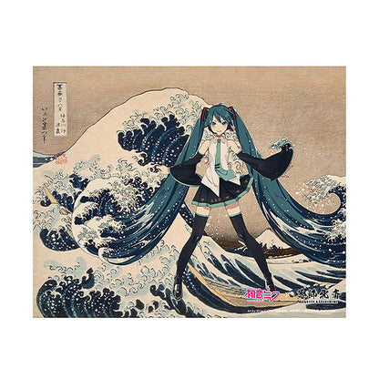 葛飾北斎×初音ミク iXima キャンバスアート 神奈川沖波裏【予約商品】