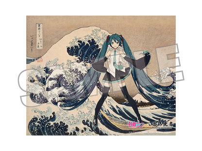 葛飾北斎×初音ミク iXima キャンバスアート 神奈川沖波裏【予約商品】