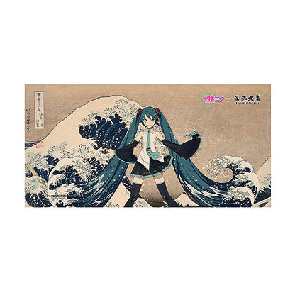 葛飾北斎×初音ミク iXima バスタオル 神奈川沖波裏【予約商品】