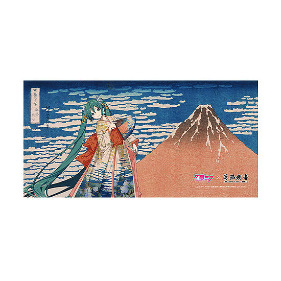 葛飾北斎×初音ミク iXima バスタオル 凱風快晴【予約商品】