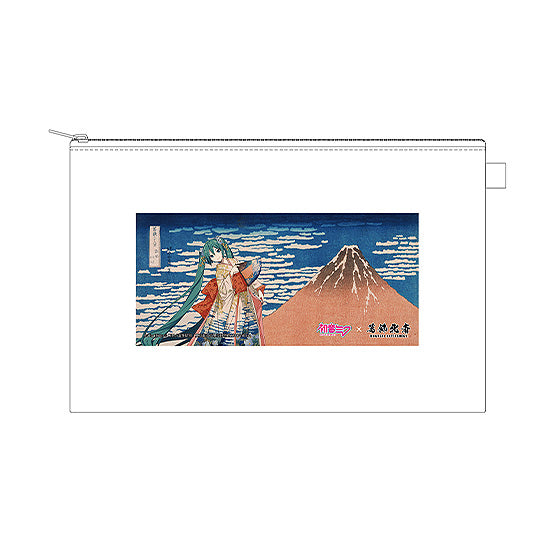 葛飾北斎×初音ミク iXima ポーチ 凱風快晴【予約商品】