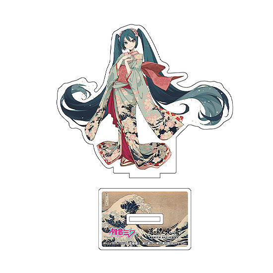 葛飾北斎×初音ミク iXima ダイカットアクリルスタンド 神奈川沖波裏 着物【予約商品】