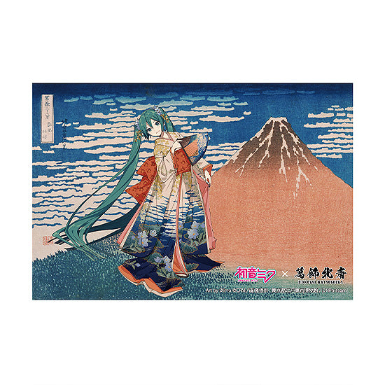 葛飾北斎×初音ミク iXima ポストカード 凱風快晴【予約商品】