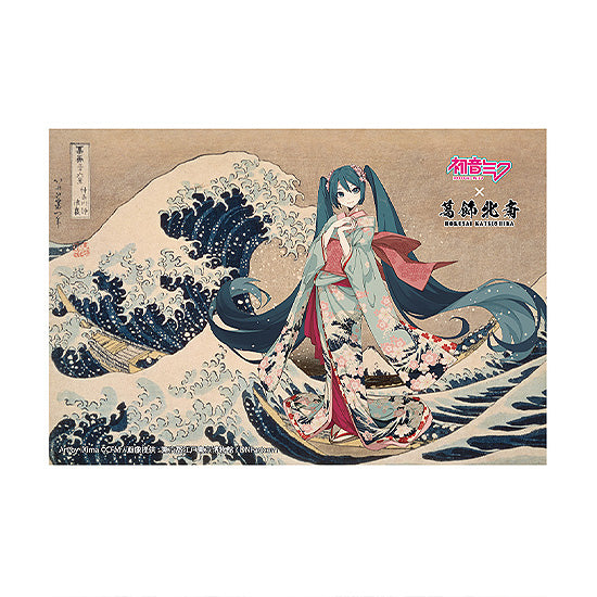 葛飾北斎×初音ミク iXima ポストカード 神奈川沖波裏 着物【予約商品】