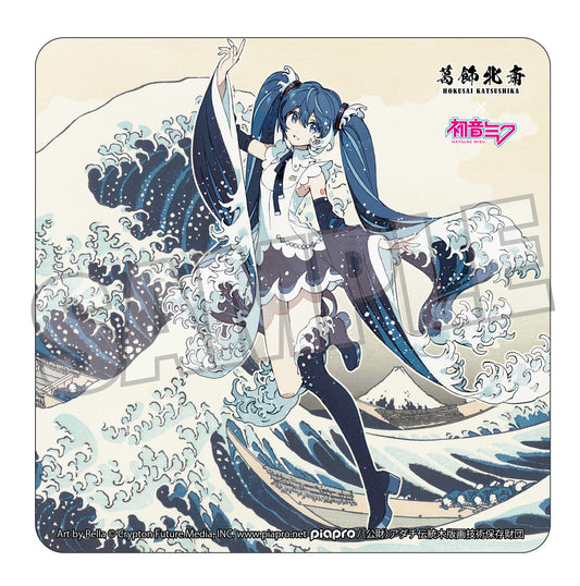 葛飾北斎×初音ミク Rella カーマグネット 初音ミク 神奈川沖浪裏【予約商品】