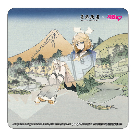 葛飾北斎×初音ミク Rella カーマグネット 鏡音リン 甲州三坂水面【予約商品】