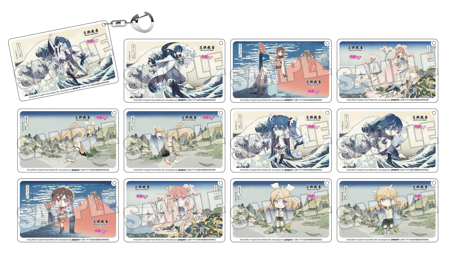 【Box/12】葛飾北斎×初音ミク Rella クリアアクリルキーホルダー【予約商品】
