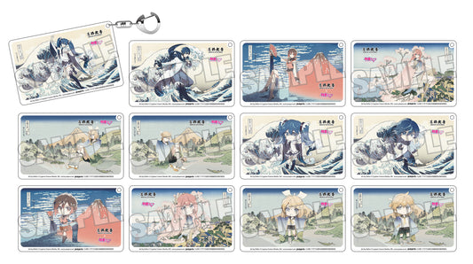 【Box/12】葛飾北斎×初音ミク Rella クリアアクリルキーホルダー【予約商品】