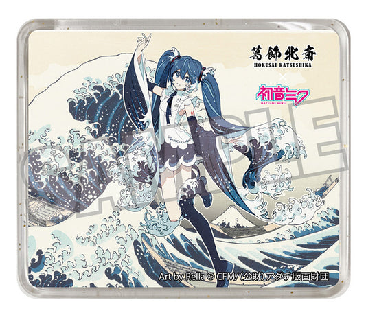 葛飾北斎×初音ミク Rella 立体マグネット 初音ミク 神奈川沖浪裏【予約商品】