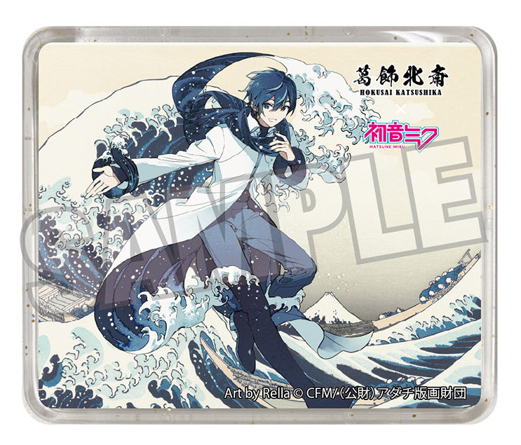葛飾北斎×初音ミク Rella 立体マグネット KAITO 神奈川沖浪裏【予約商品】