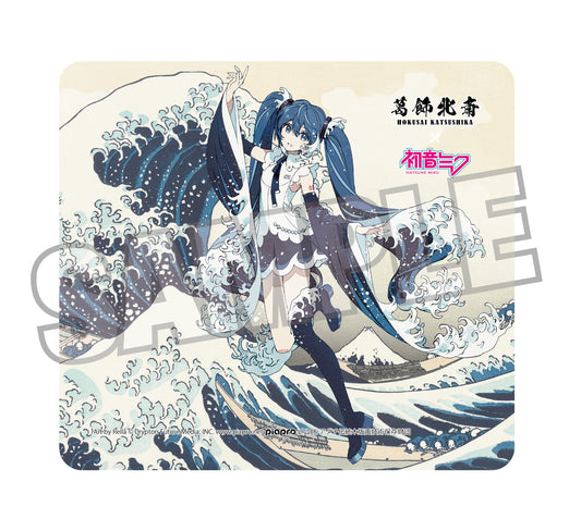 葛飾北斎×初音ミク Rella マウスパッド 初音ミク 神奈川沖浪裏【予約商品】