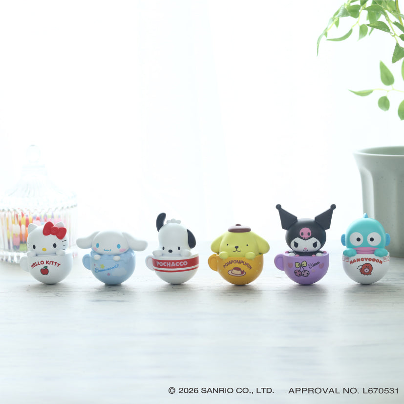 【Box/6】サンリオキャラクターズ ぽってりゆらゆらおきあがりこぼし【予約商品】