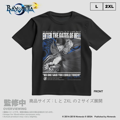 ベヨネッタ2 The Gates of Hell × いいじゃん フロントプリントシャツ 2XL【予約商品】