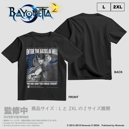 ベヨネッタ2 The Gates of Hell × いいじゃん フロントプリントシャツ 2XL【予約商品】