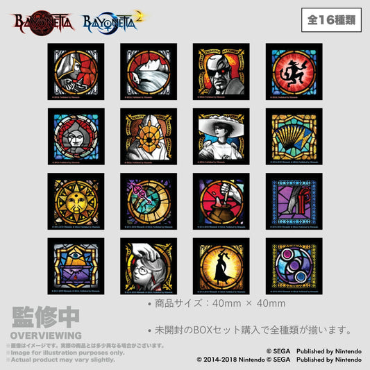 【Box/16】ベヨネッタ 実績アイコン風トレーディングピンバッジ【予約商品】