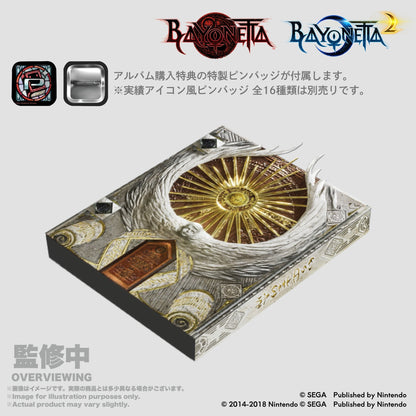 ベヨネッタ 実績アイコン風ピンバッジ 専用アルバム【予約商品】