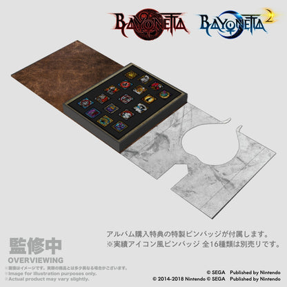 ベヨネッタ 実績アイコン風ピンバッジ 専用アルバム【予約商品】