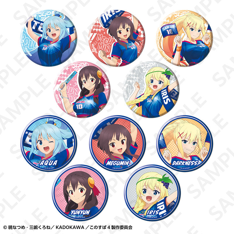 【Box/10】この素晴らしい世界に祝福を! トレーディング缶バッジ サッカーユニフォームVer.【予約商品】