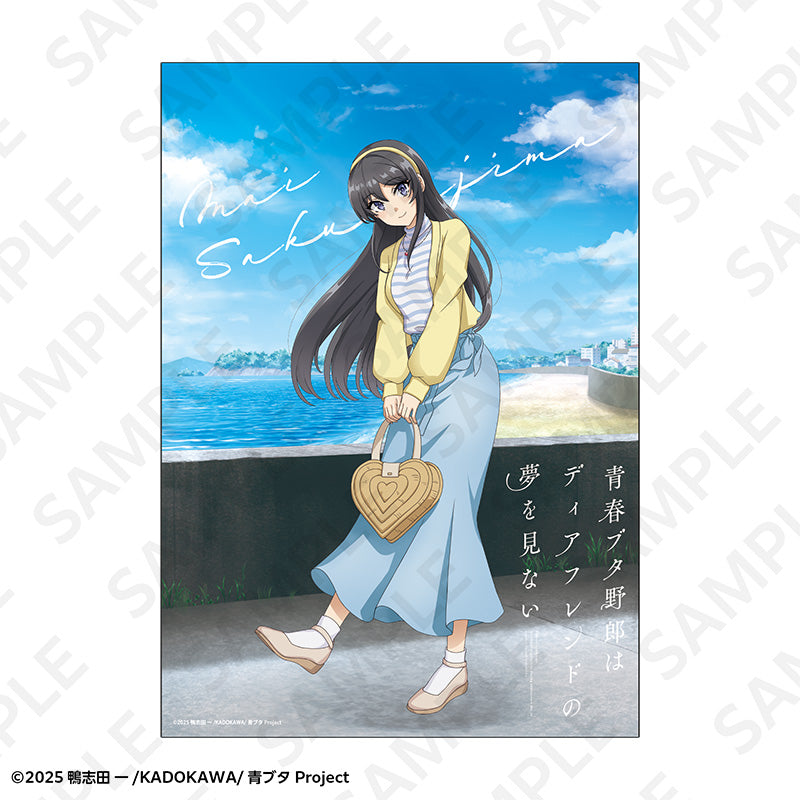 青春ブタ野郎はディアフレンドの夢を見ない A2マット加工ポスター 春のお出かけVer. 桜島麻衣【予約商品】