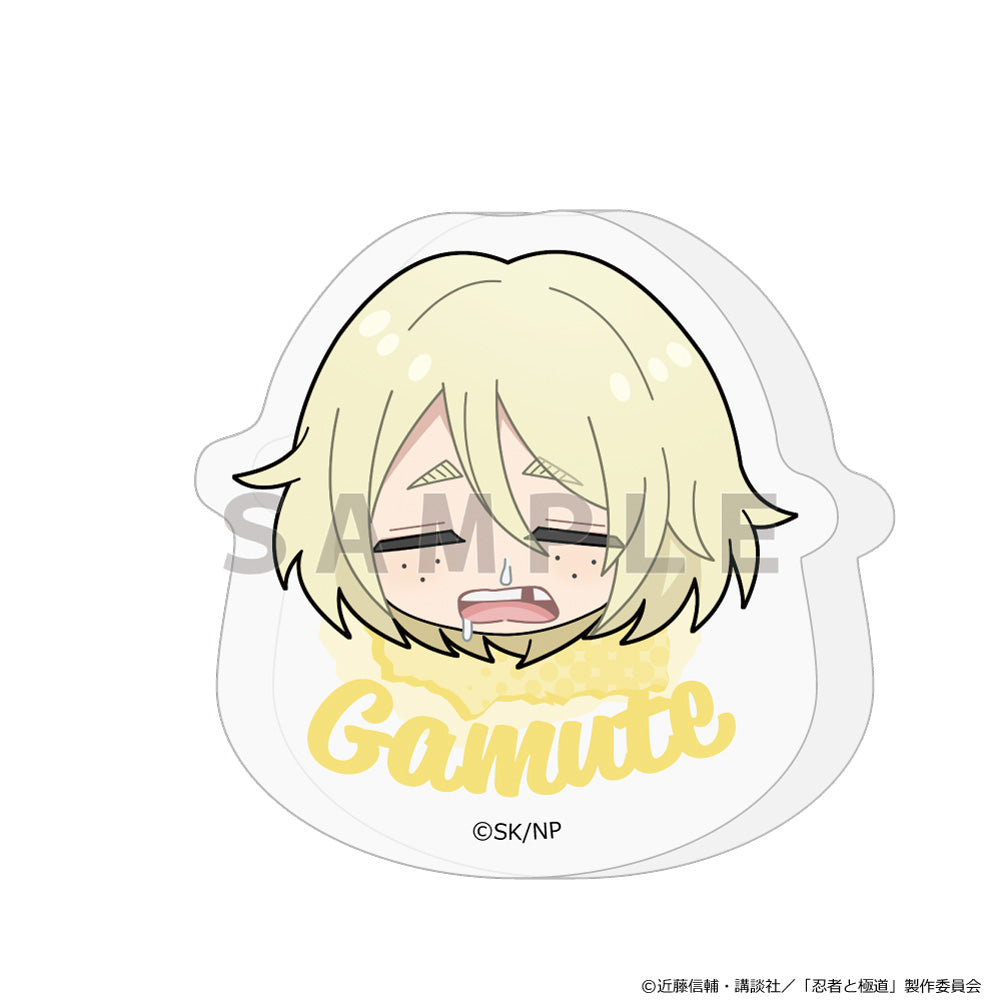 忍者と極道 生首アクリルブロック ガムテ/休日【予約商品】