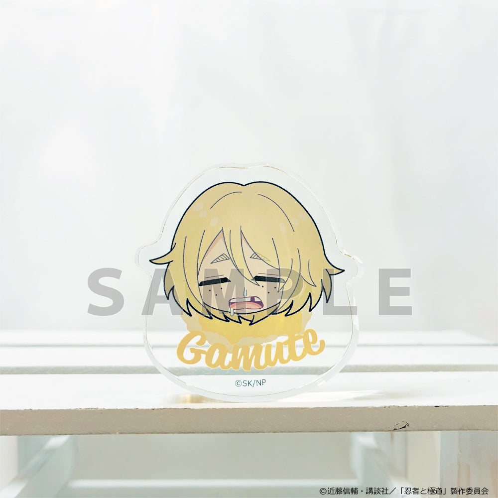 忍者と極道 生首アクリルブロック ガムテ/休日【予約商品】