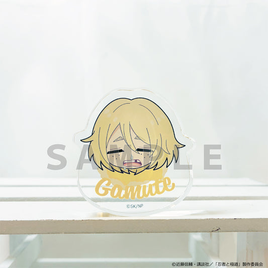 忍者と極道 生首アクリルブロック ガムテ/休日【予約商品】