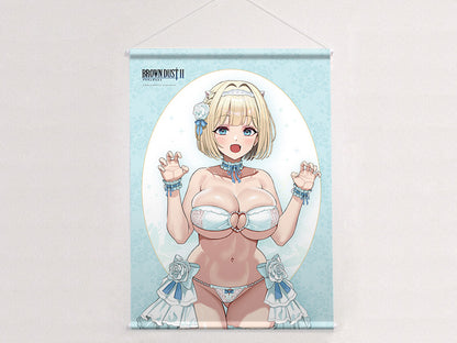 ブラウンダスト2 描き下ろしB2タペストリー ユースティア/ウエディング水着 Wスエード【予約商品】