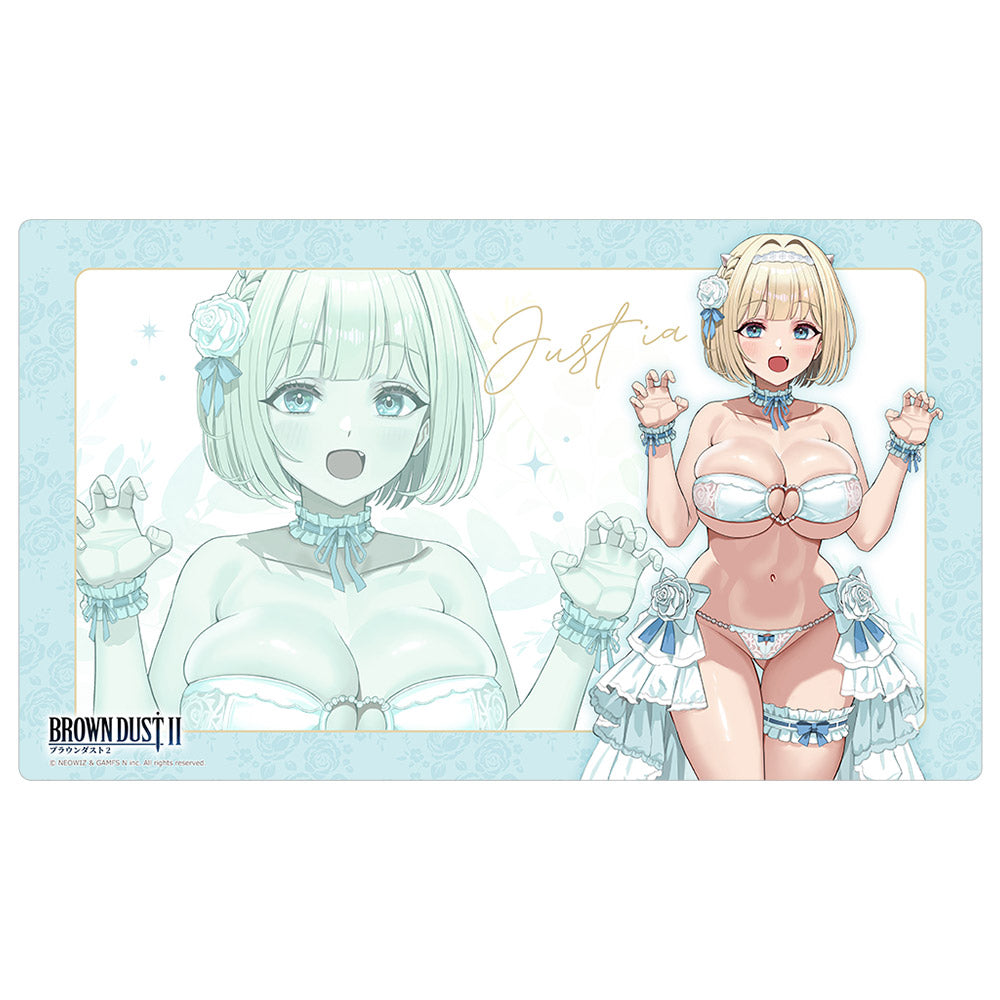 ブラウンダスト2 描き下ろしラバーマット ユースティア/ウエディング水着【予約商品】
