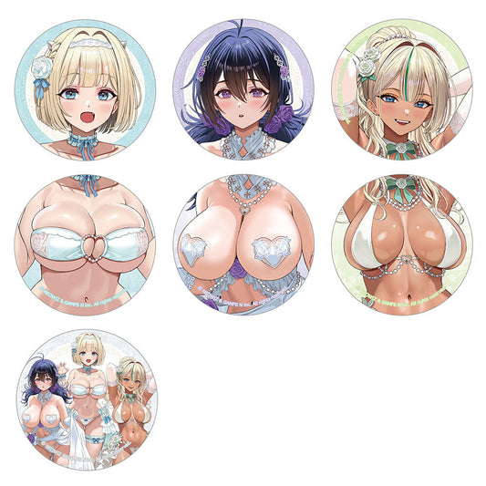 【Box/7】ブラウンダスト2 描き下ろしトレーディング缶バッジ ウエディング水着【予約商品】