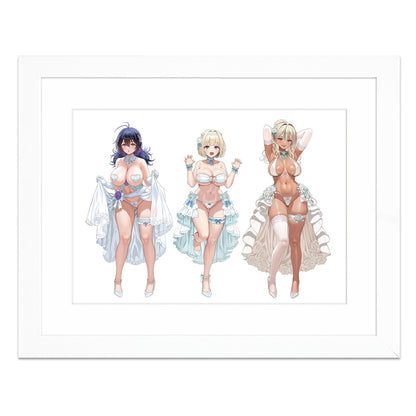 ブラウンダスト2 描き下ろしキャラファイングラフ ウエディング水着 A4【予約商品】