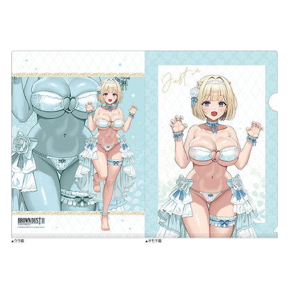 ブラウンダスト2 描き下ろしクリアファイル ユースティア/ウエディング水着【予約商品】