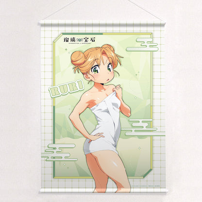 瑠璃の宝石 描き下ろしB2タペストリー 谷川瑠璃/温泉 Wスエード【予約商品】