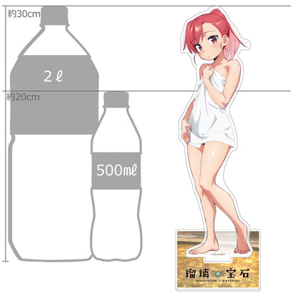 瑠璃の宝石 描き下ろし特大アクリルスタンド 瀬戸硝子/温泉【予約商品】