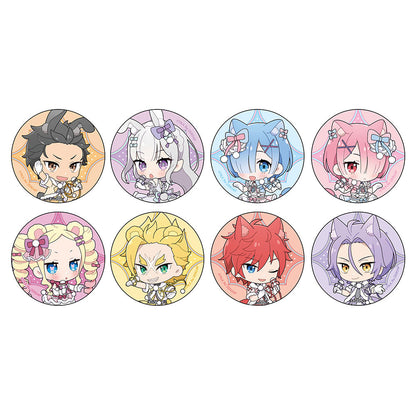 【Box/8】Re:ゼロから始める異世界生活 トレーディング缶バッジ けもみみアイドル/ミニキャラ【予約商品】