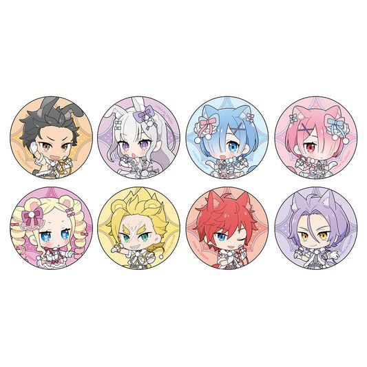 【Box/8】Re:ゼロから始める異世界生活 トレーディング缶バッジ けもみみアイドル/ミニキャラ【予約商品】