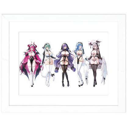 アズールレーン 描き下ろしキャラファイングラフ サキュバスシスター A4【予約商品】
