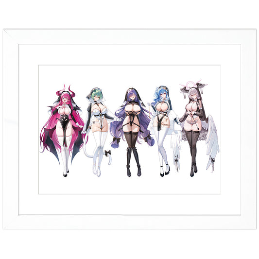 アズールレーン 描き下ろしキャラファイングラフ サキュバスシスター A4【予約商品】
