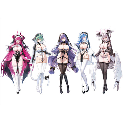 アズールレーン 描き下ろしキャラファイングラフ サキュバスシスター A4【予約商品】