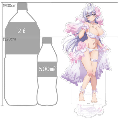 よわよわ先生 描き下ろし特大アクリルスタンド 鶸村ひより/ウエディング水着【予約商品】