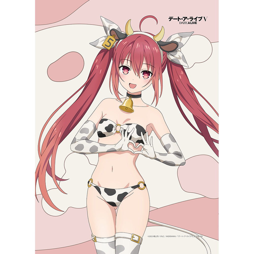 デート・ア・ライブV 描き下ろしB2タペストリー 五河琴里/牛柄水着 Wスエード【予約商品】