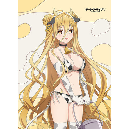 デート・ア・ライブV 描き下ろしB2タペストリー 星宮六喰/牛柄水着 Wスエード【予約商品】