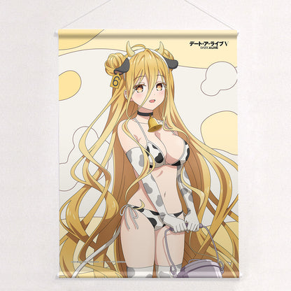 デート・ア・ライブV 描き下ろしB2タペストリー 星宮六喰/牛柄水着 Wスエード【予約商品】