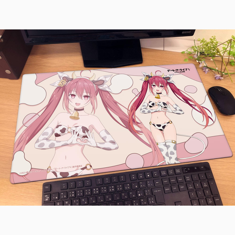 デート・ア・ライブV 描き下ろしラバーマット 五河琴里/牛柄水着【予約商品】